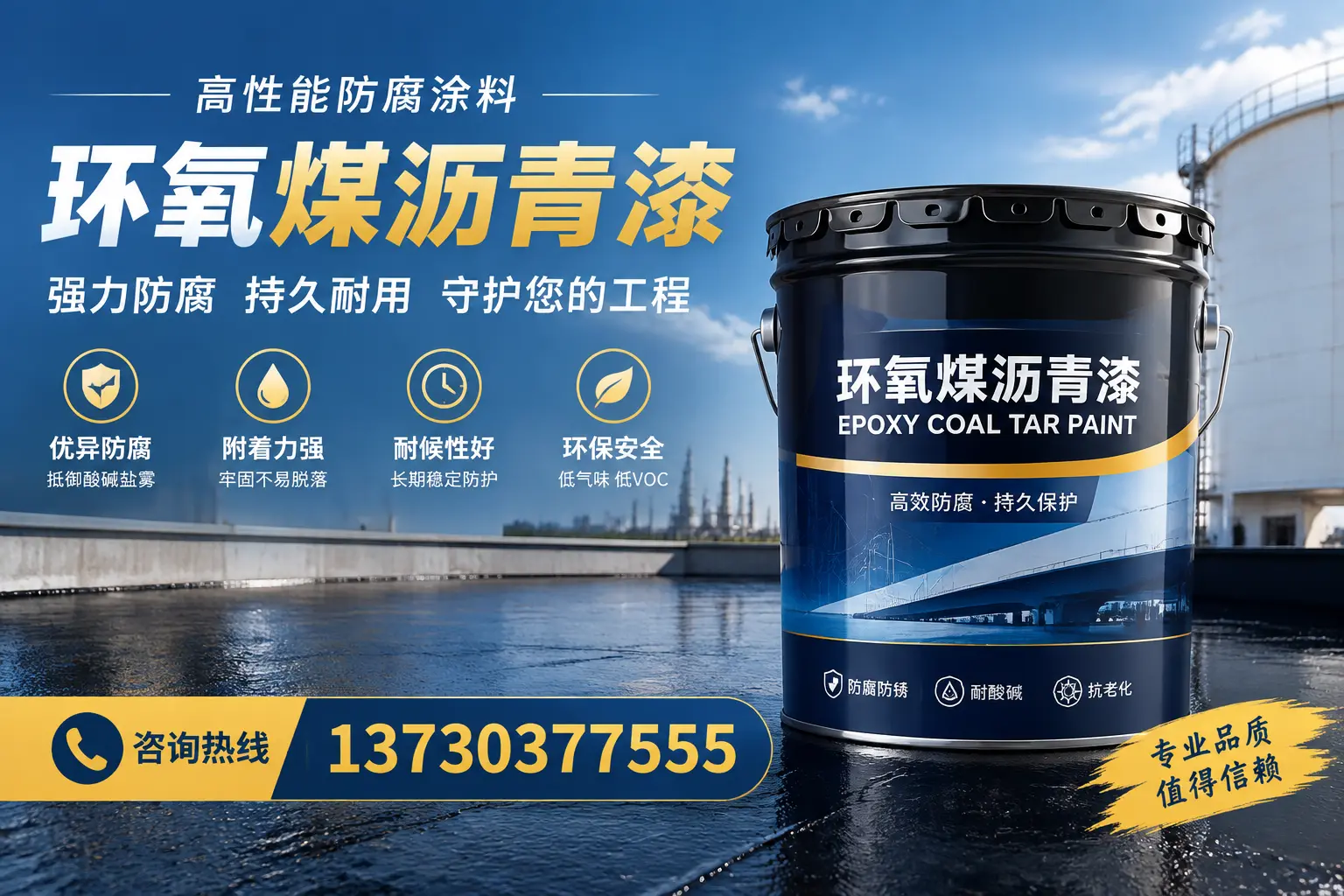 环氧煤沥青漆的耐久性分析，适合乌兰察布的使用场景